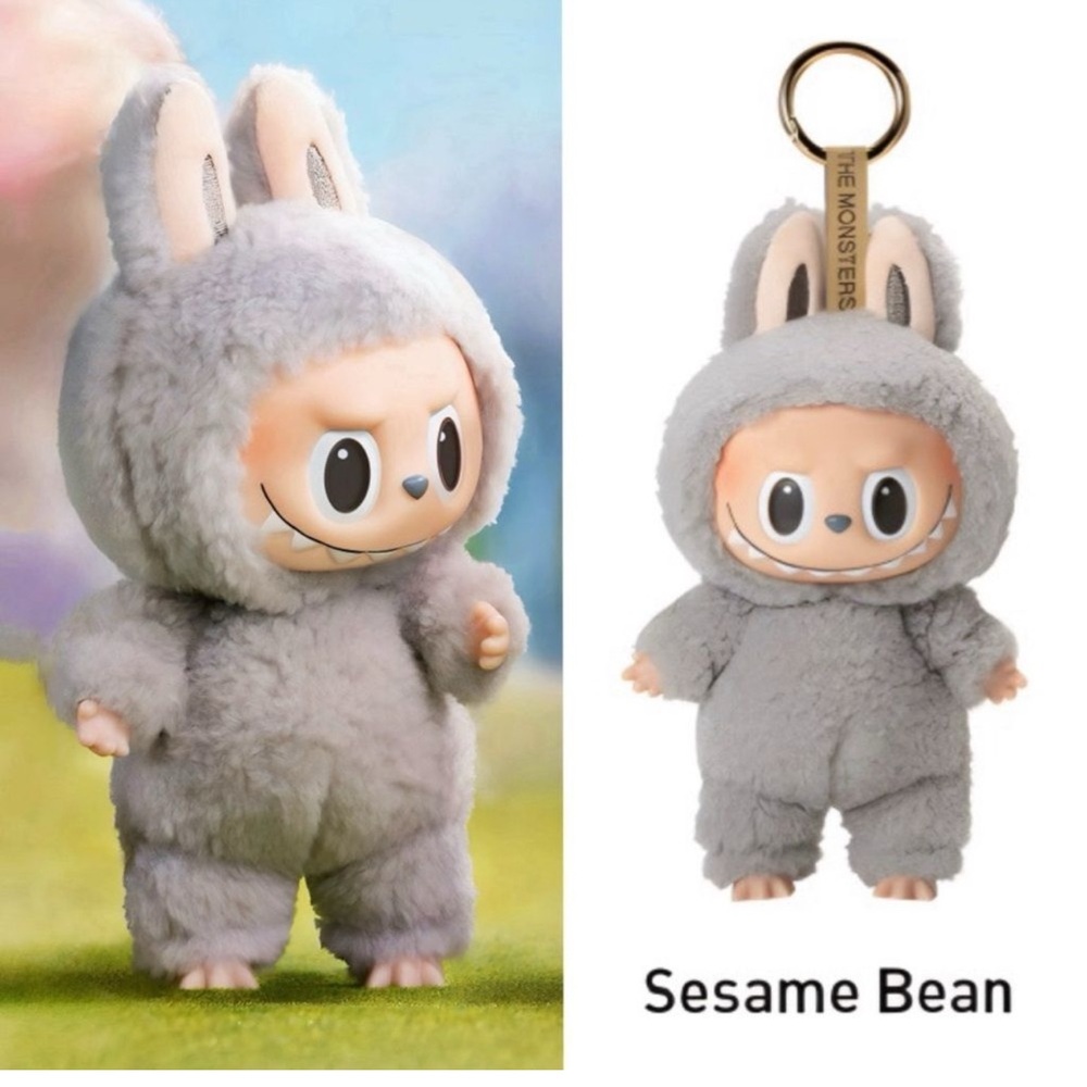 Labubu The Monsters Exciting Macaron Plush - Sesame Bean